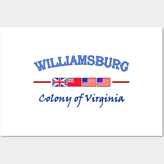 Williamsburg Virginia Wall Art by SeattleDesignCompany